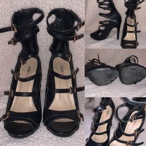 JUSTFAB BLACK STILETTO M